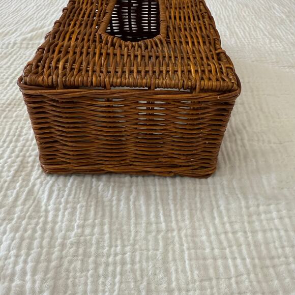 Wicker Tissue Box Cover Rectangle 10 x 5.5 x 3.5 - Picture 4 of 12